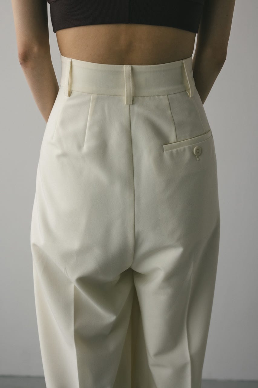 【WEB限定】ベーシックツータックパンツロング IVOY S