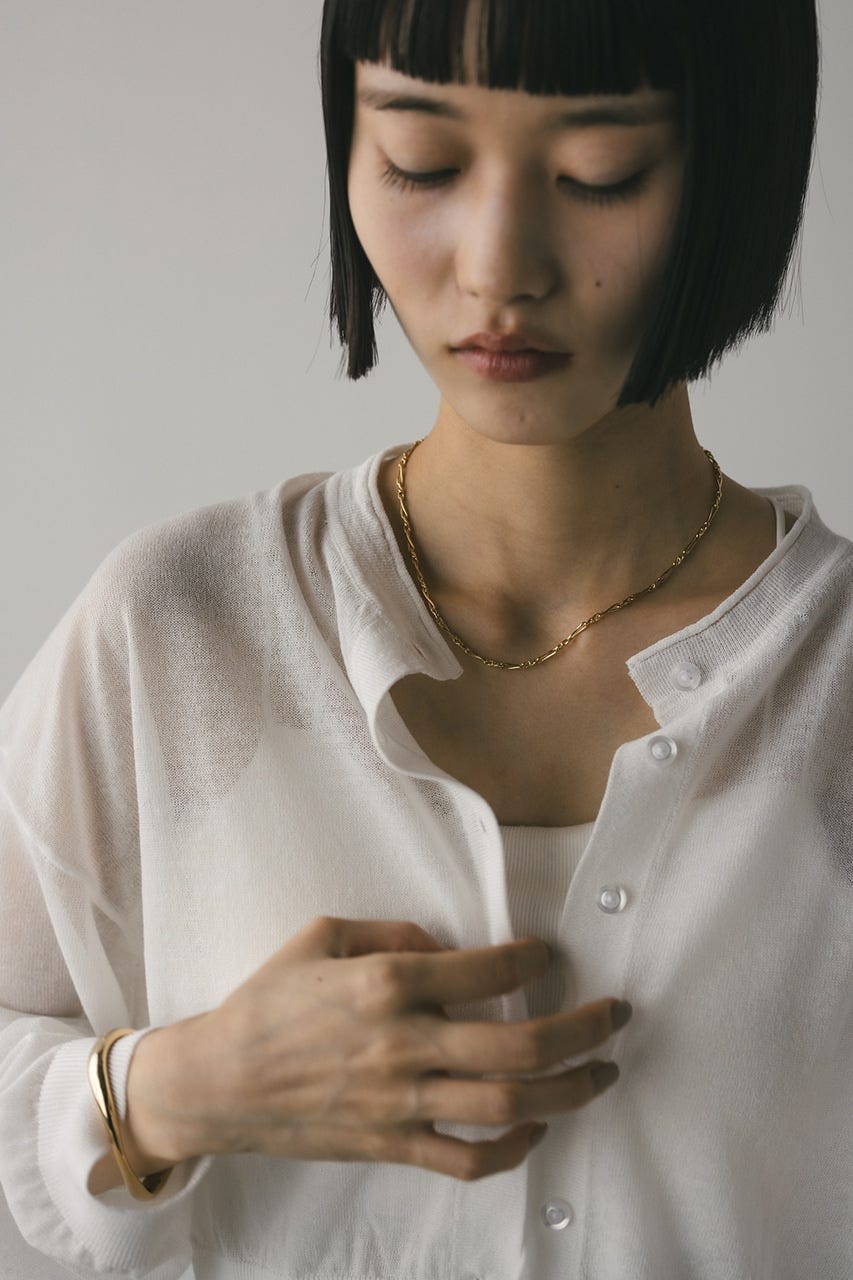 ボーンチェーンネックレス GLD FREE