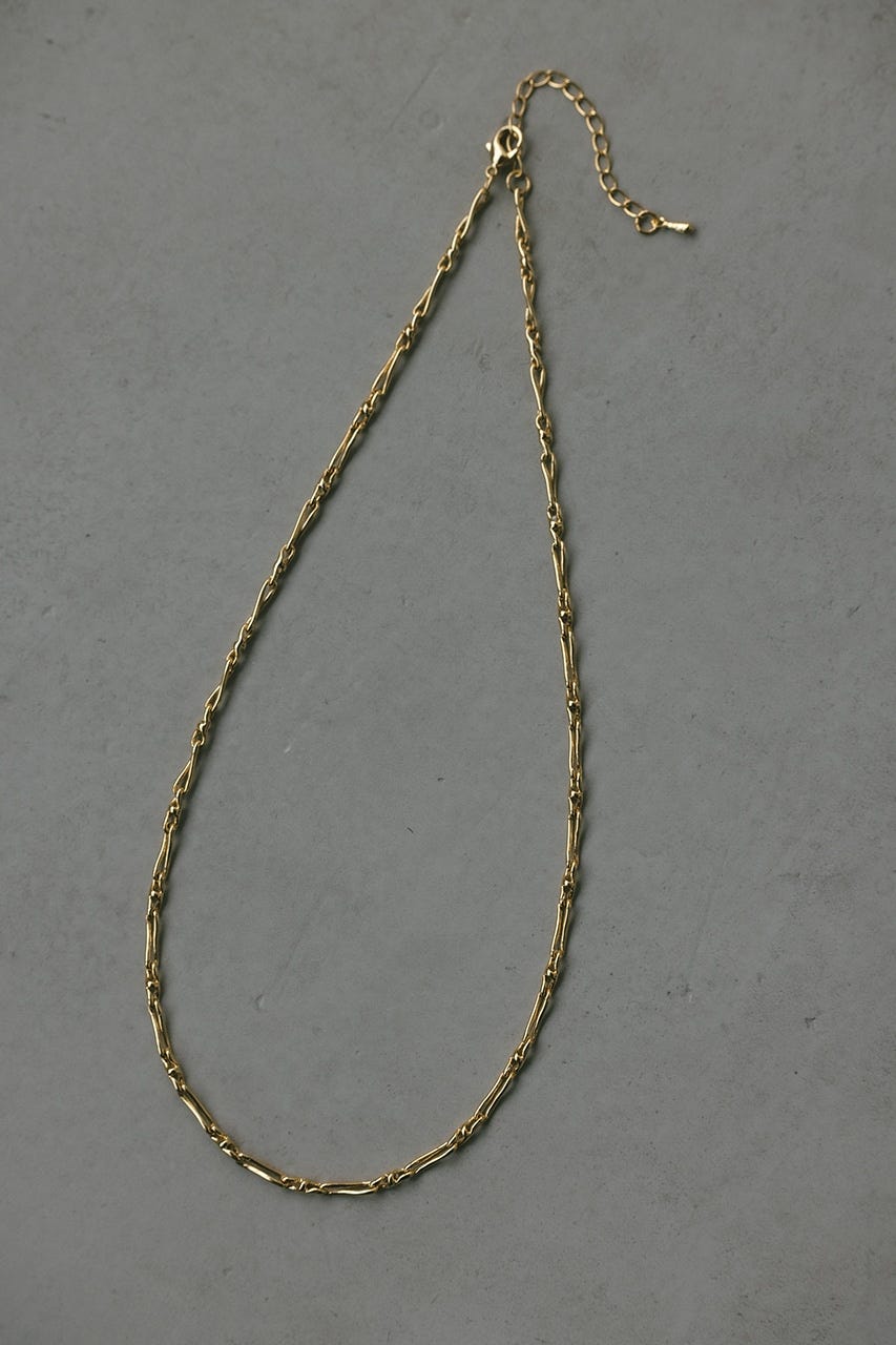 ボーンチェーンネックレス GLD FREE