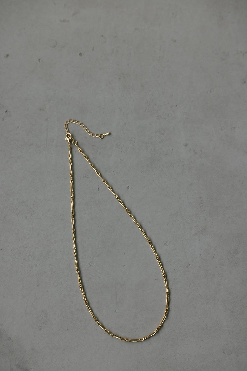 ボーンチェーンネックレス GLD FREE