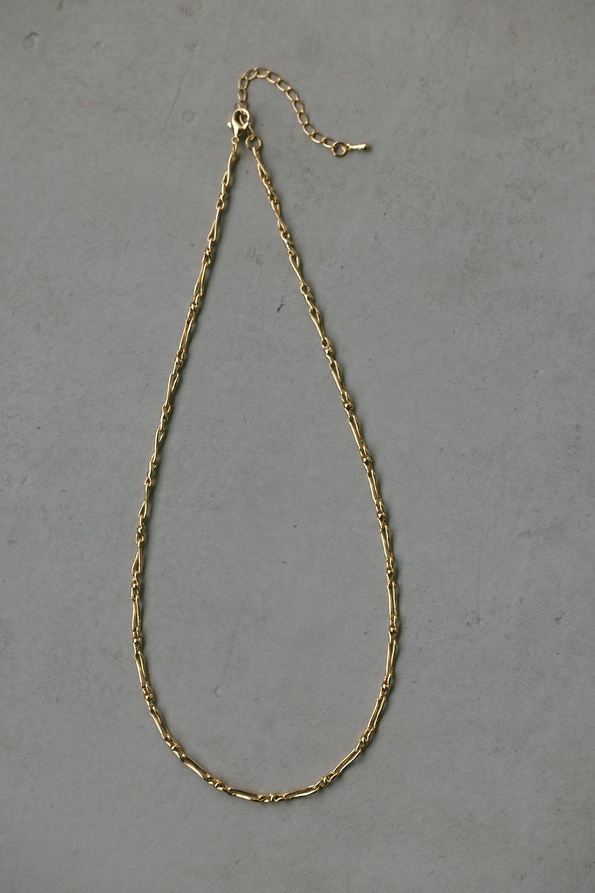 ボーンチェーンネックレス GLD FREE