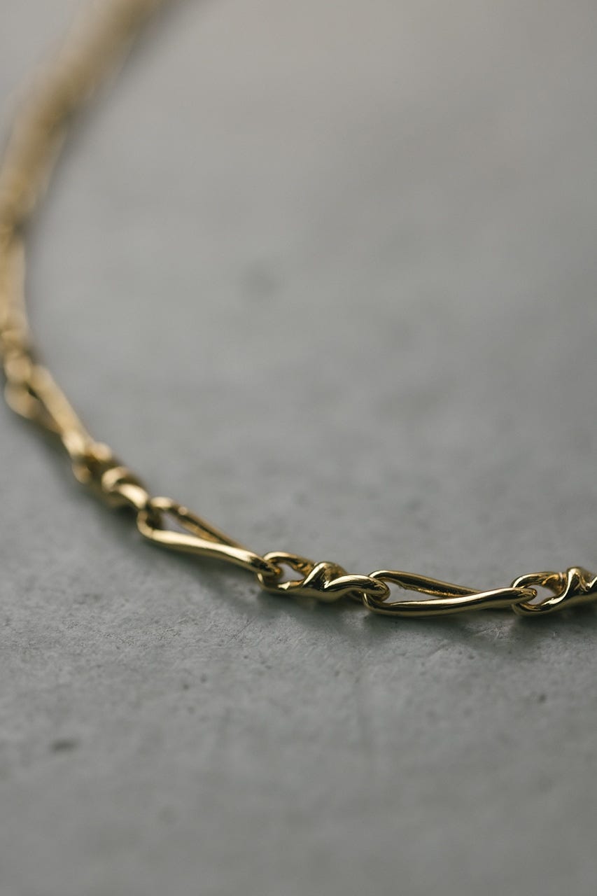 ボーンチェーンネックレス GLD FREE
