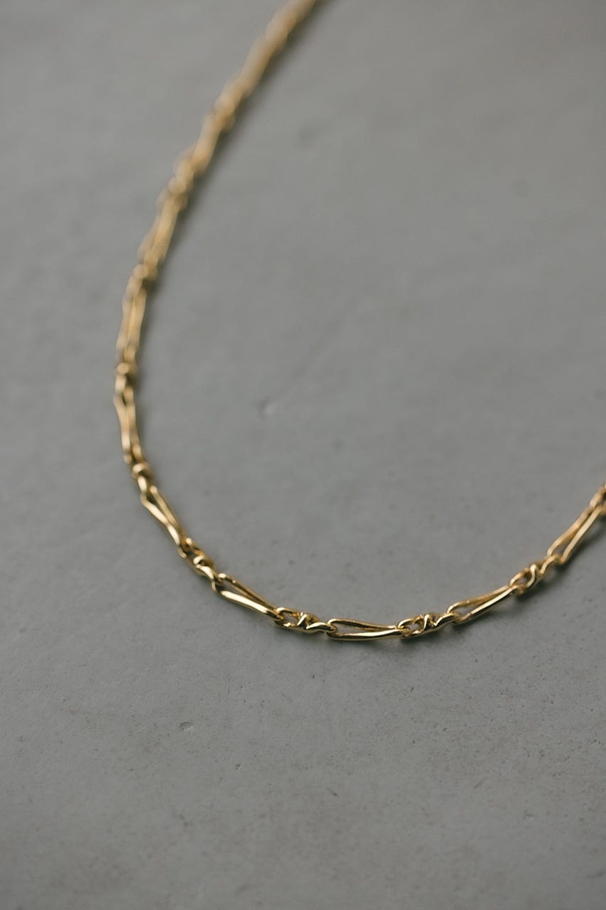 ボーンチェーンネックレス GLD FREE