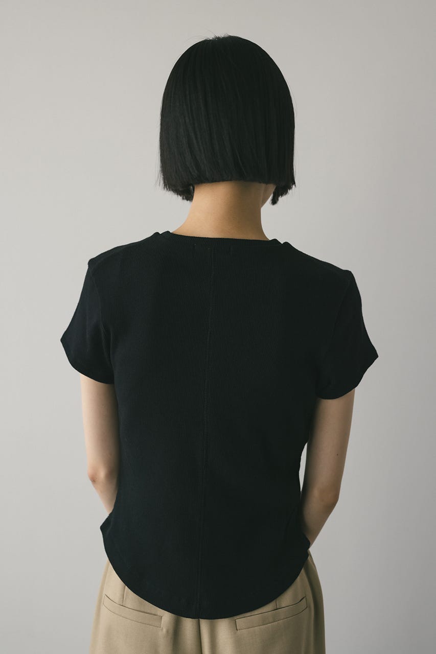 ヘンリーネックT BLK FREE