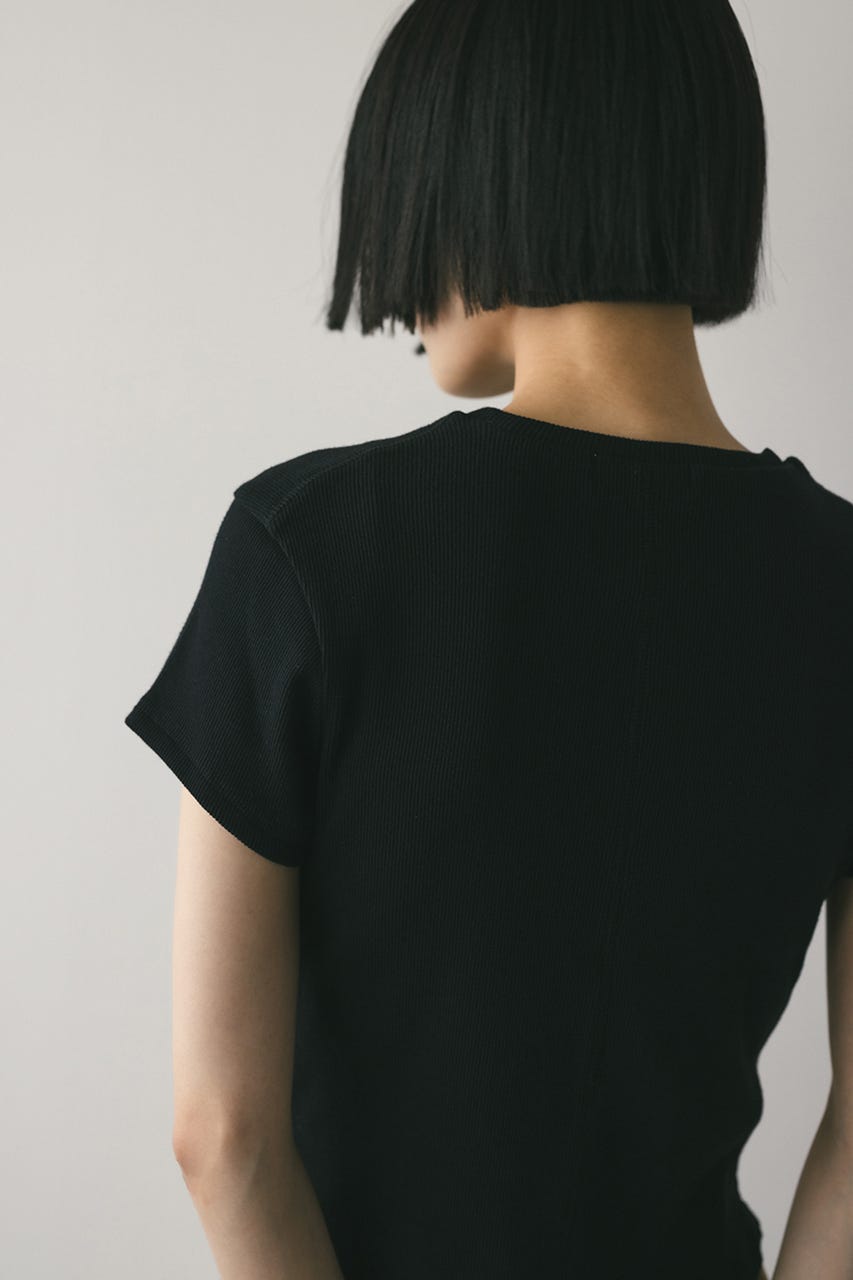 ヘンリーネックT BLK FREE
