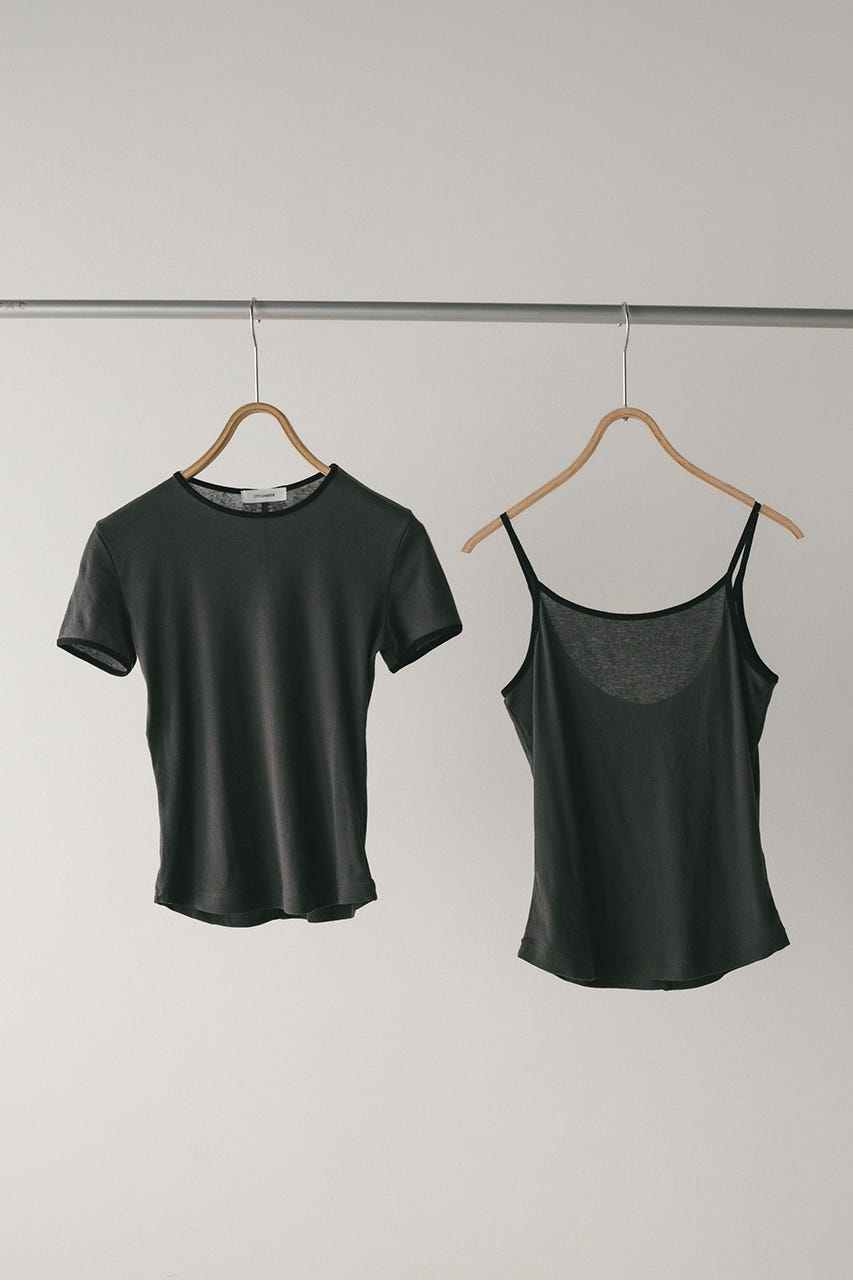 STYLEMIXER | バイカラーキャミセットトップ (Tシャツ