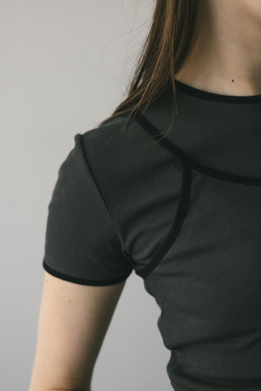 バイカラーキャミセットトップ C.GRY FREE