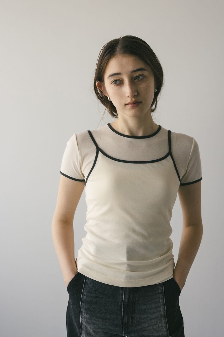 バイカラーキャミセットトップ IVOY FREE