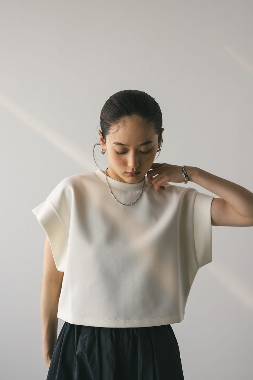 ドゥーズエムクラス_ダンボールカットソー_ホワイト STYLEMIXER | ダンボールカットトップ (Tシャツ・カットソー(半袖