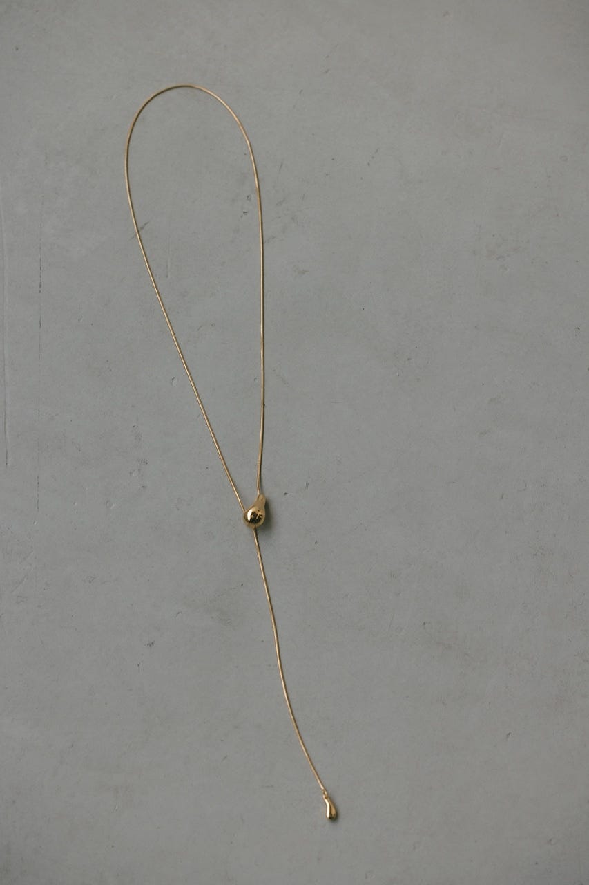 スネイクチェーンスライドネックレス GLD FREE