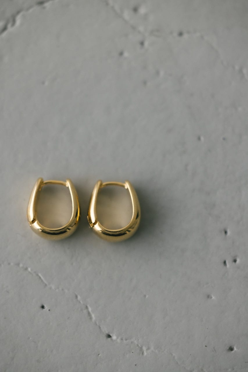 フラップフープピアス GLD FREE
