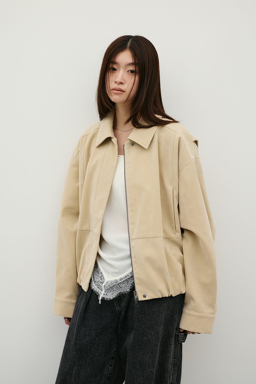 STYLEMIXER | フェイクスウェードフォルムジャケット (ジャケット