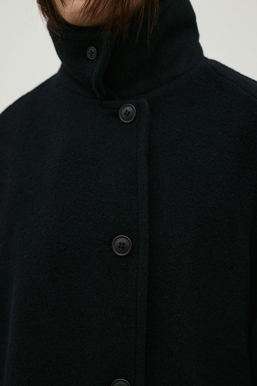 2WAYウールロングコート BLK S
