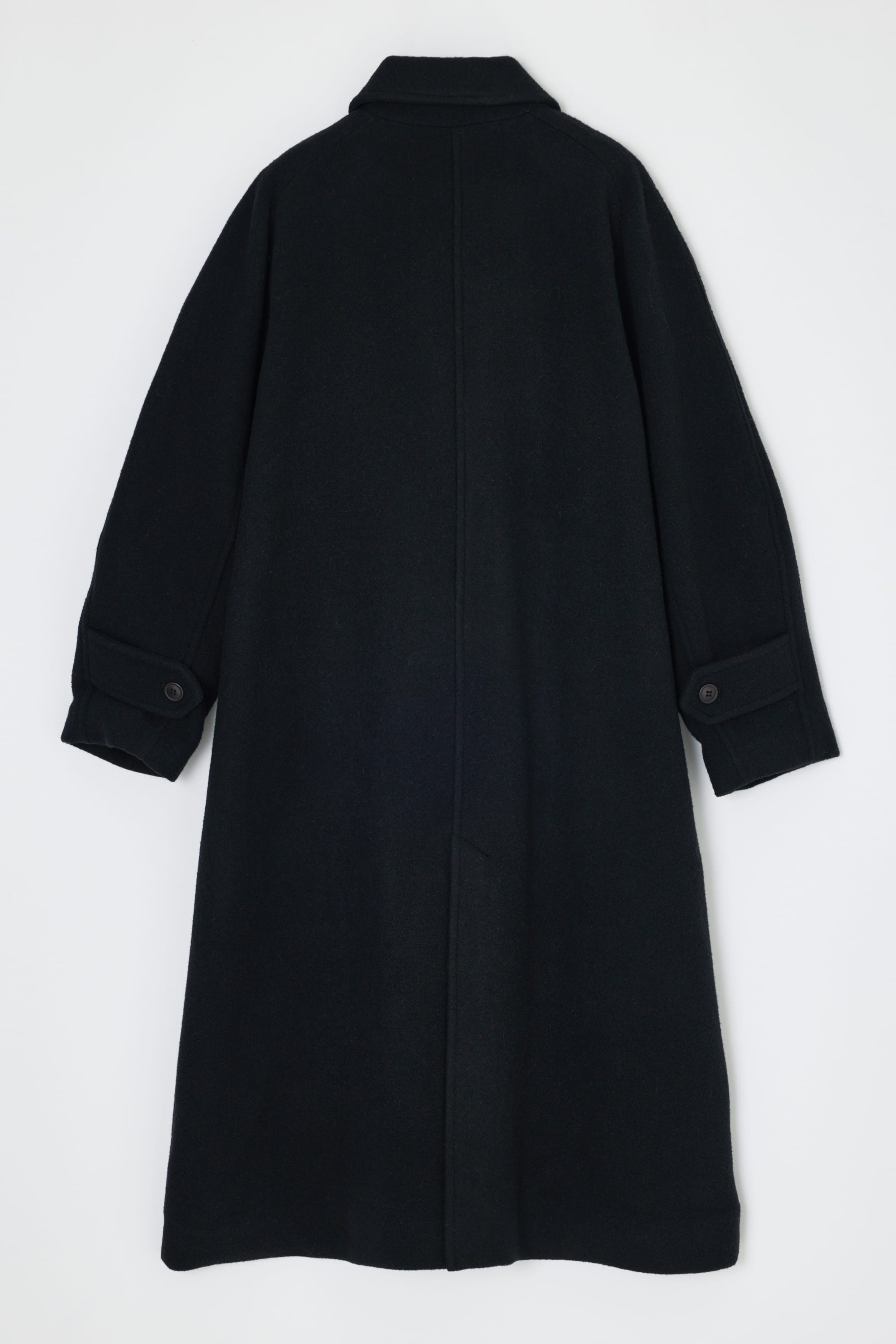 2WAYウールロングコート BLK S