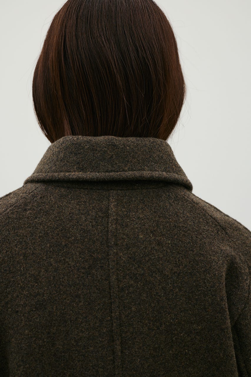 2WAYウールロングコート BRN S