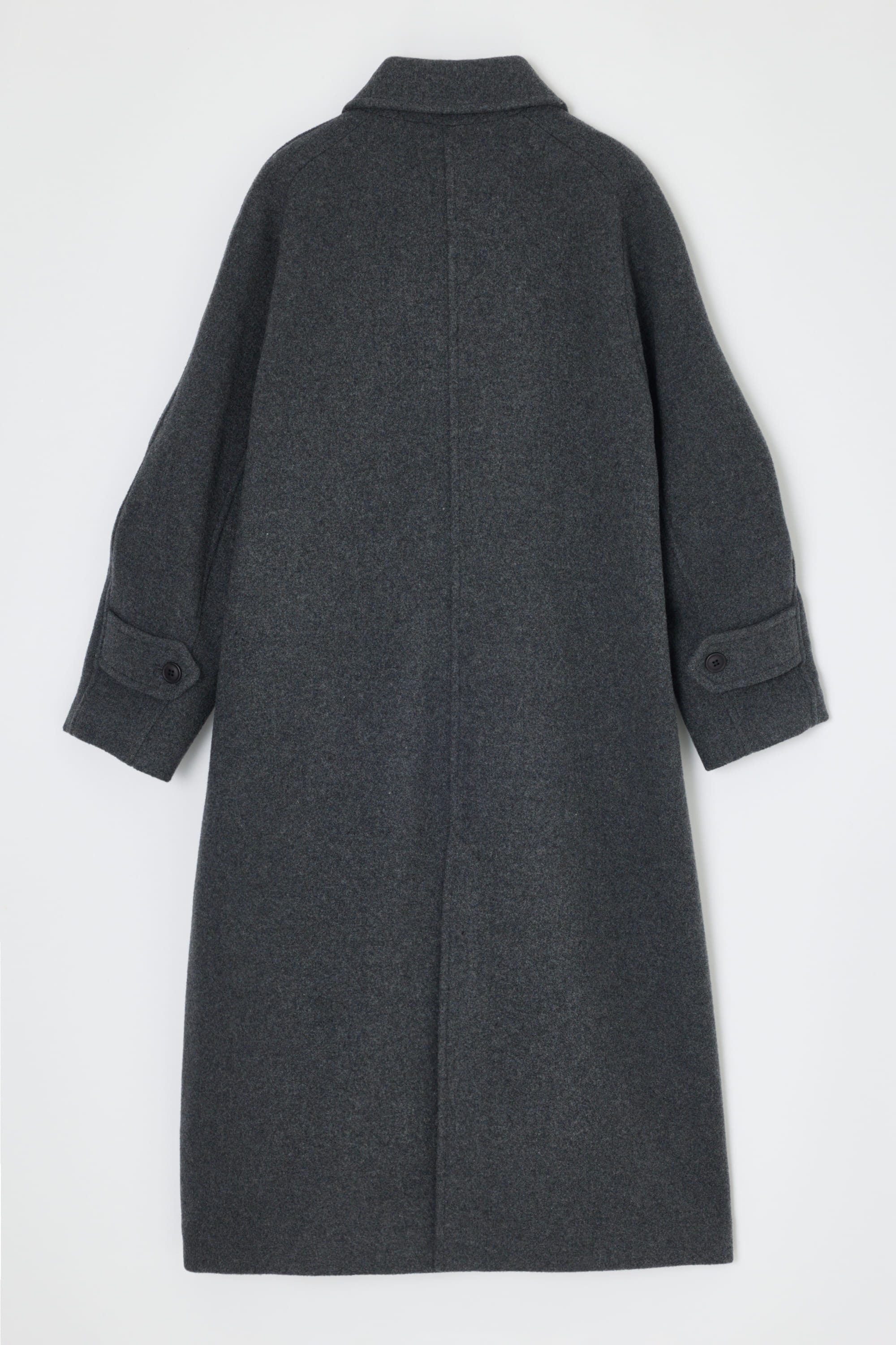 2WAYウールロングコート GRY S