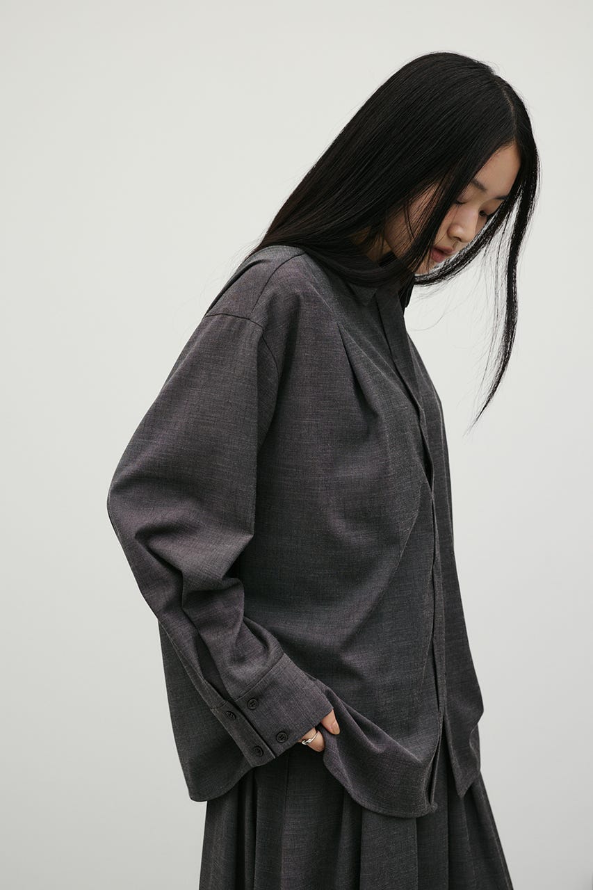 メランジタックルーズシャツ GRY FREE