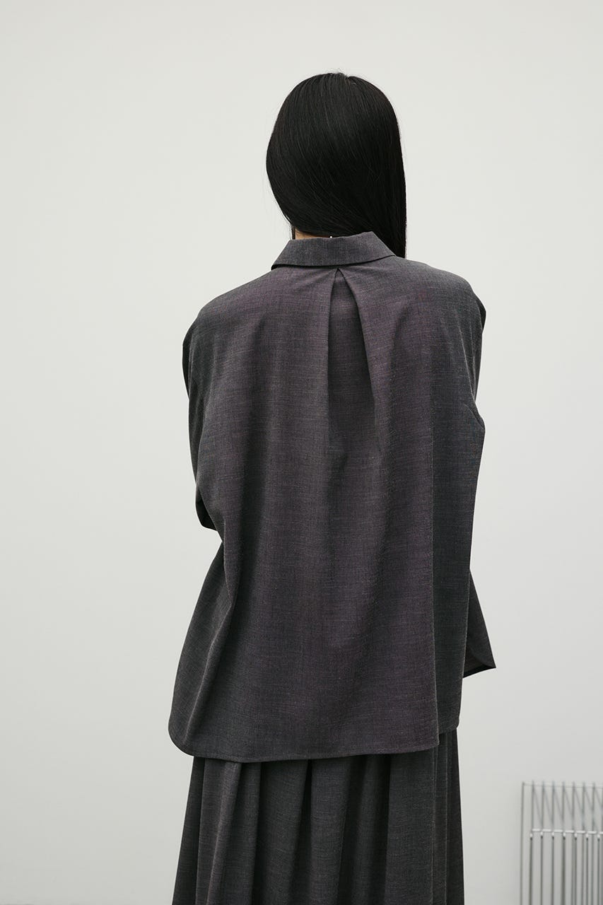 メランジタックルーズシャツ GRY FREE
