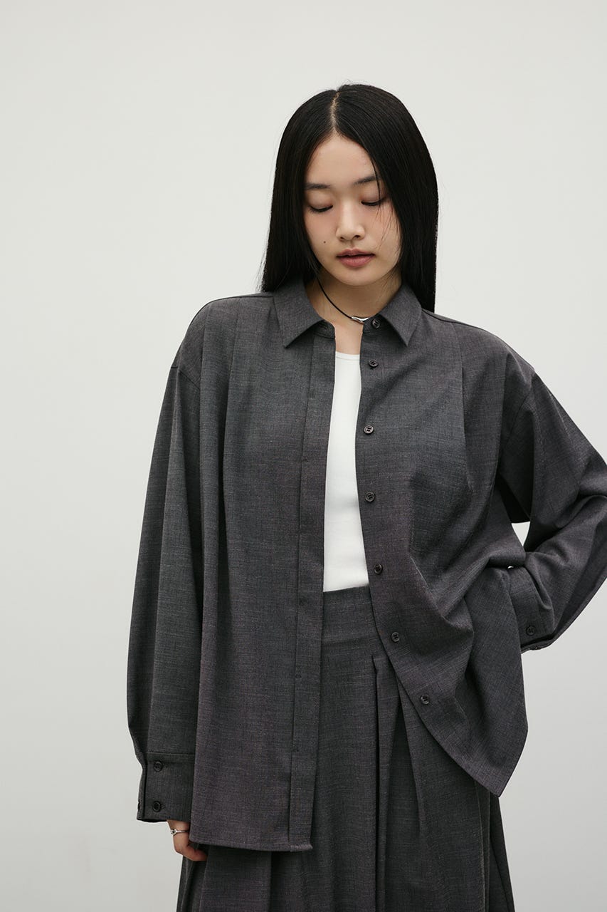 メランジタックルーズシャツ GRY FREE