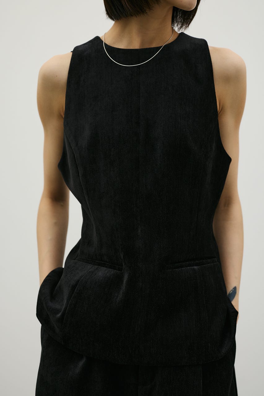 ベロアフォルムベストトップ BLK FREE