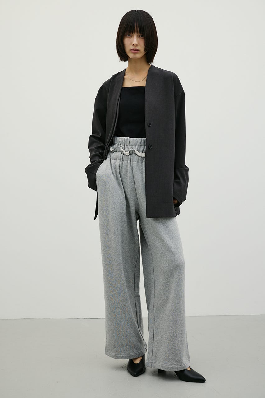 ジップスリーブノーカラージャケット GRY FREE