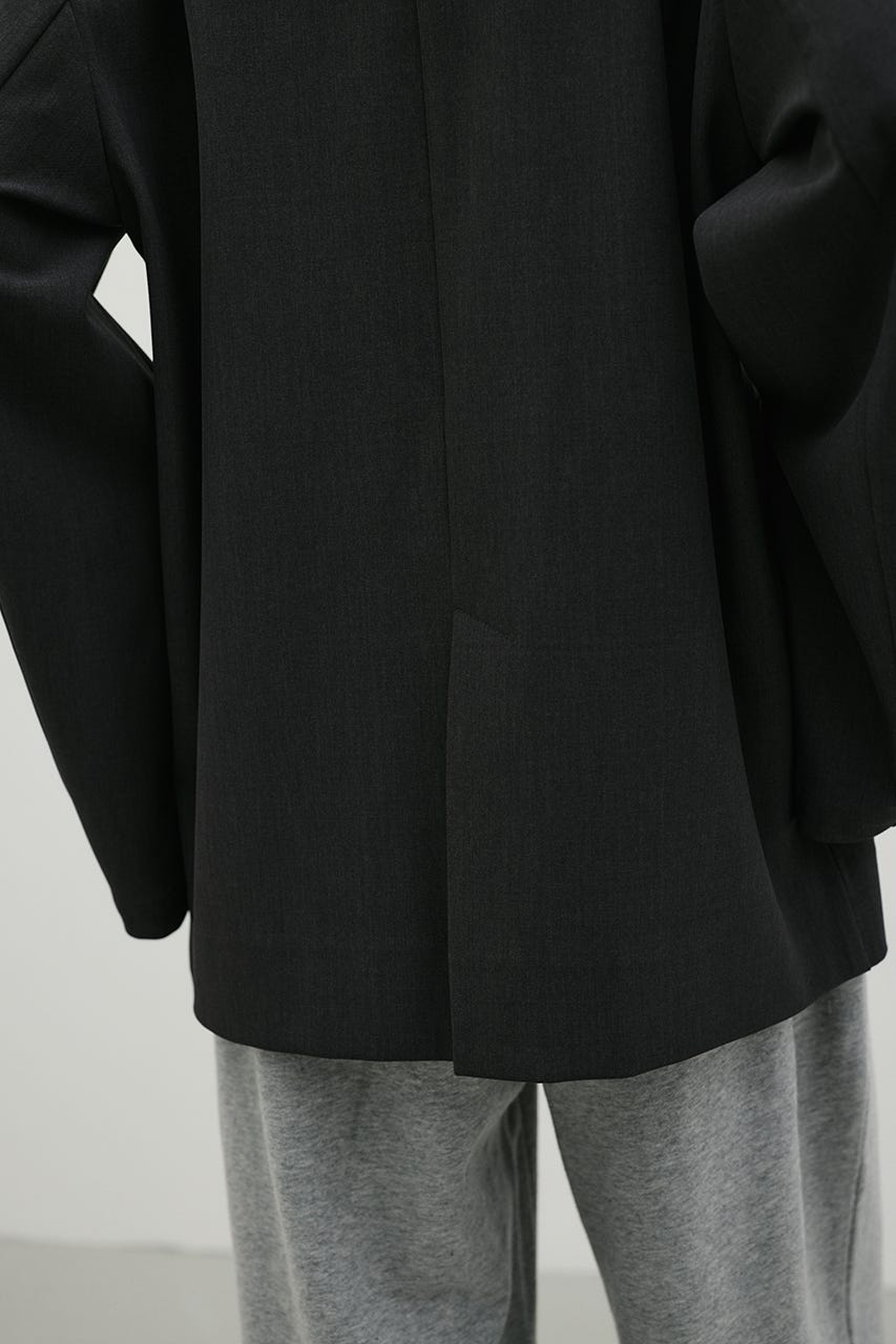 ジップスリーブノーカラージャケット GRY FREE