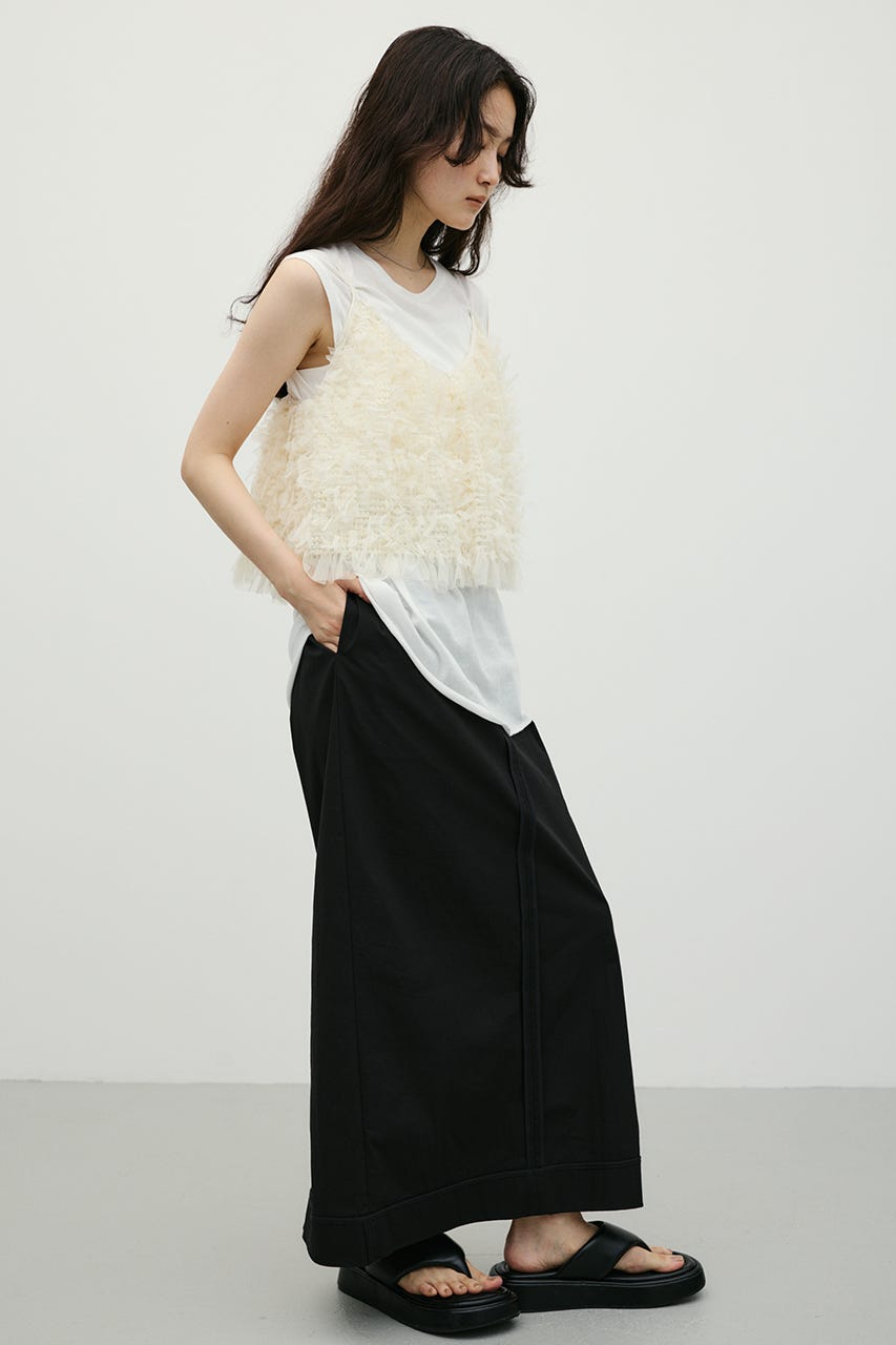 アウトシームアイラインスカート BLK M