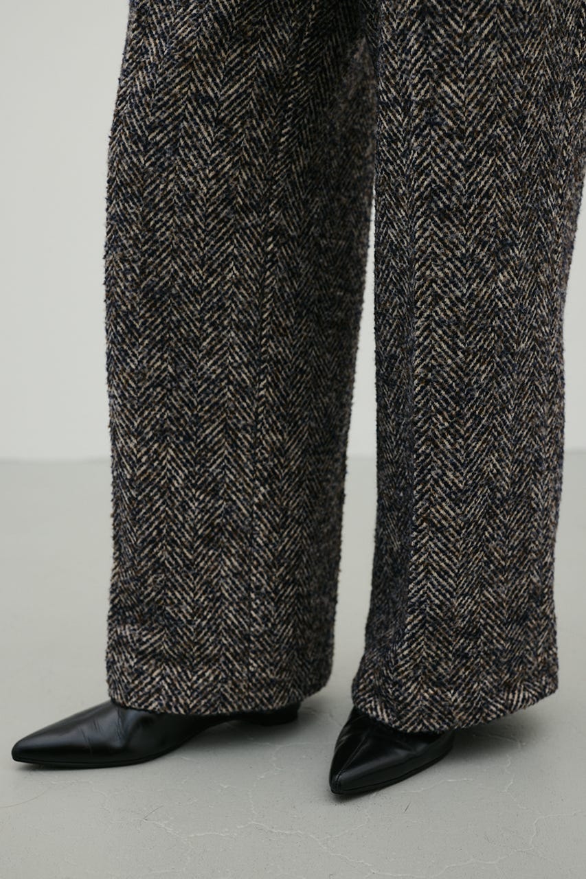 ヘリンボーンタックパンツ Multi_1 M