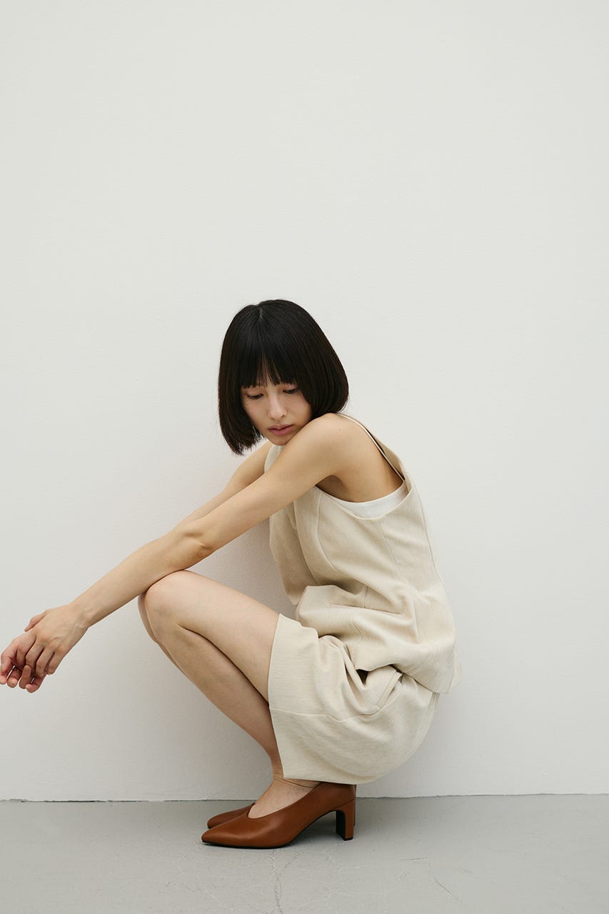 ベロアハーフパンツ IVOY M