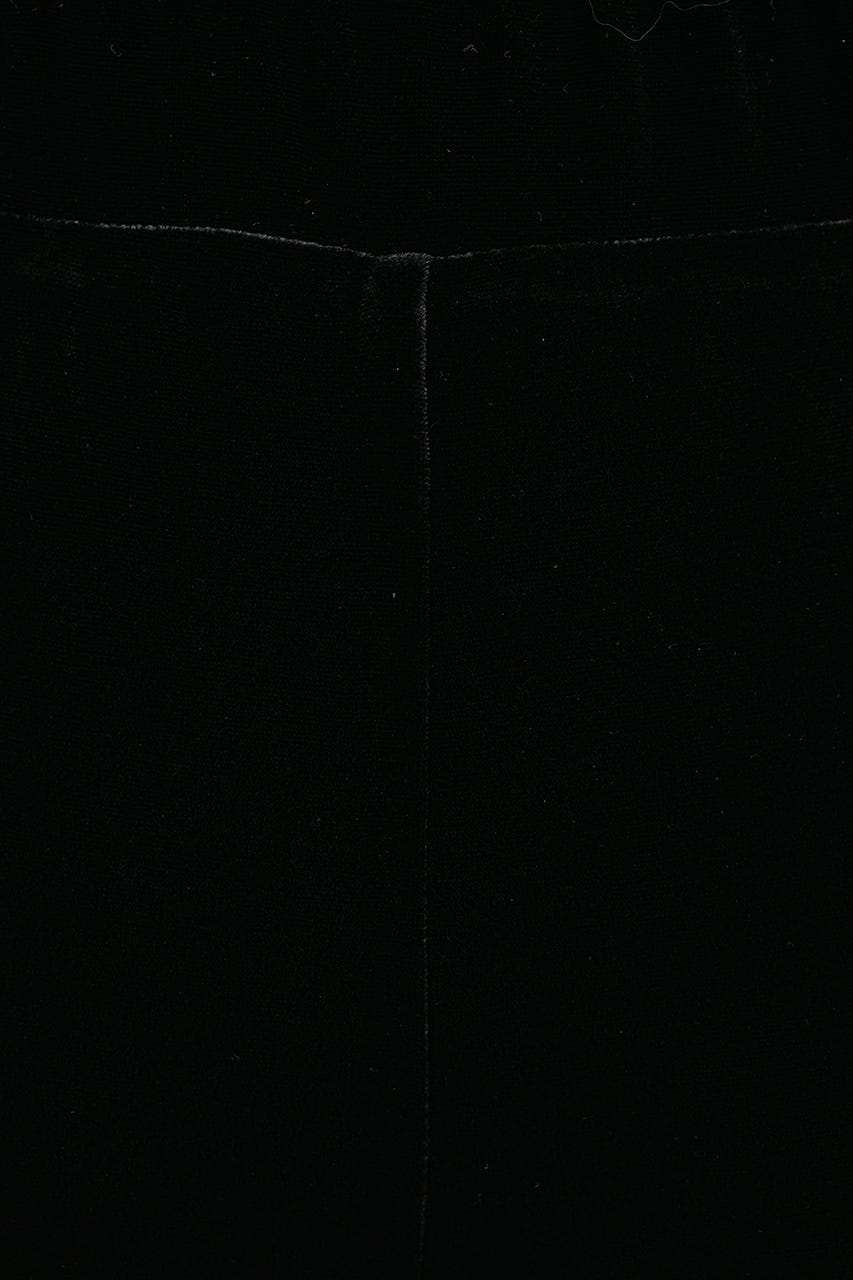 ベロアカプリレギンス BLK S