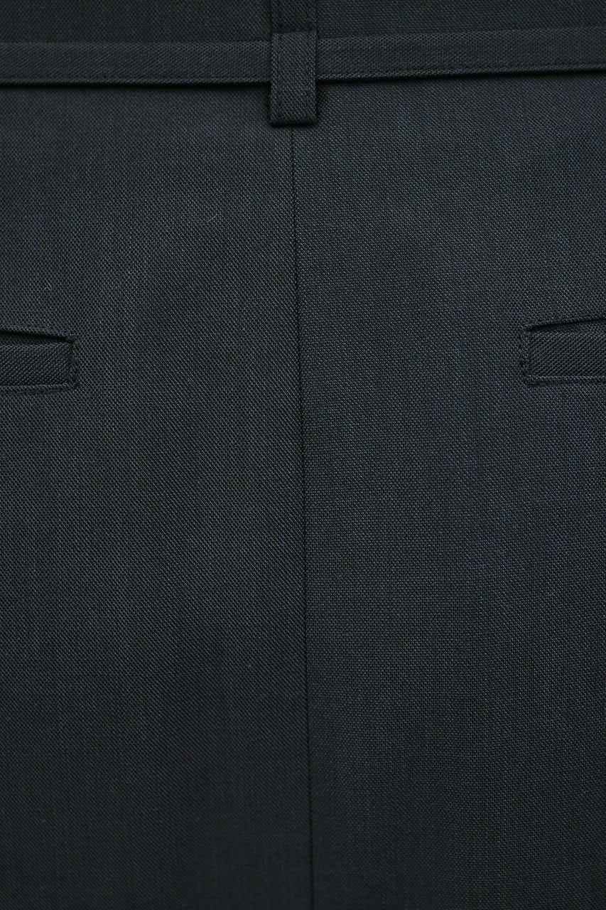 ベルト付きローウエストロングスカート GRY S