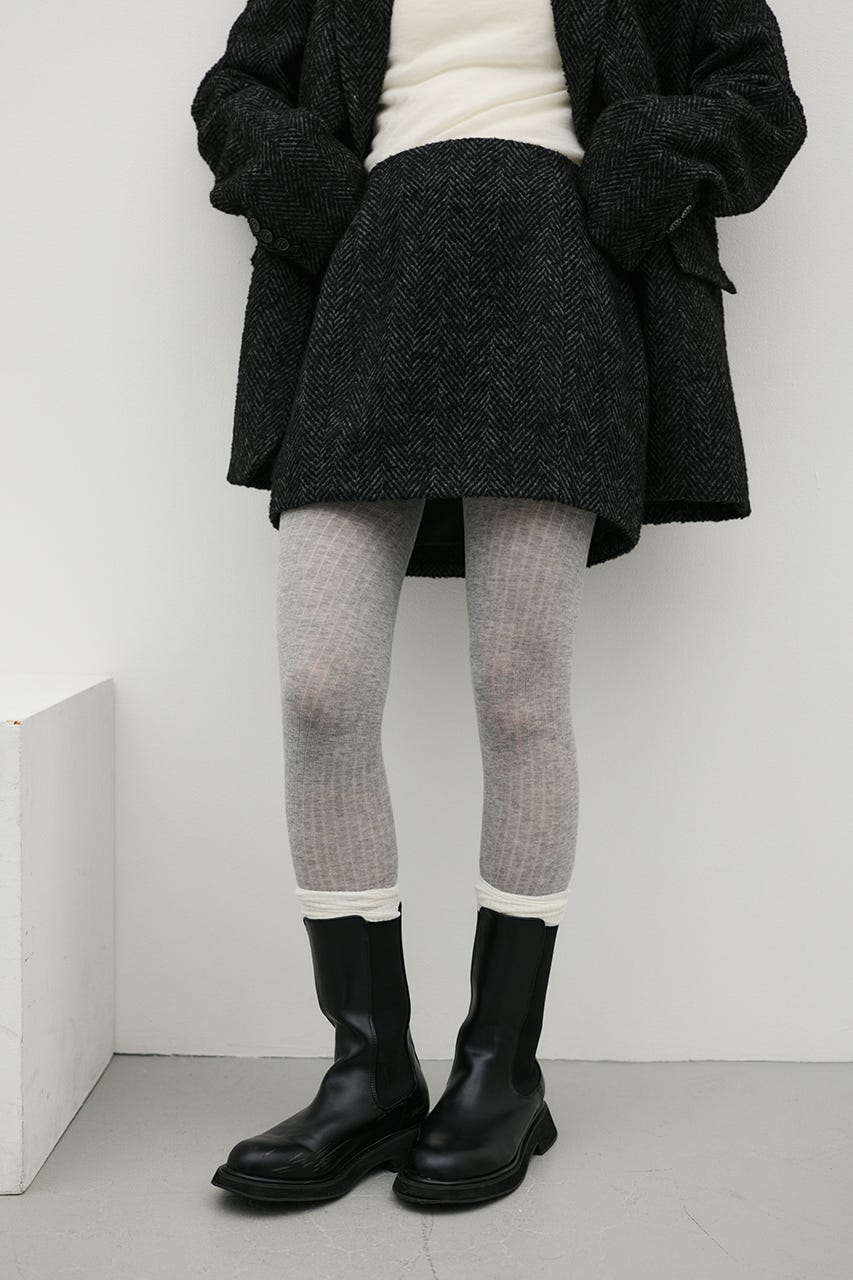 ヘリンボーンミニスカート BLK M