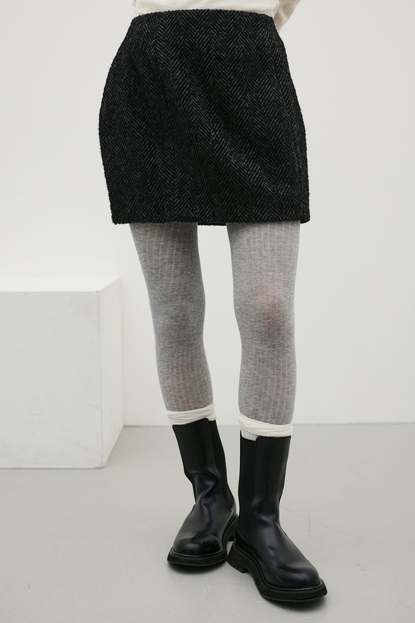 ヘリンボーンミニスカート BLK M