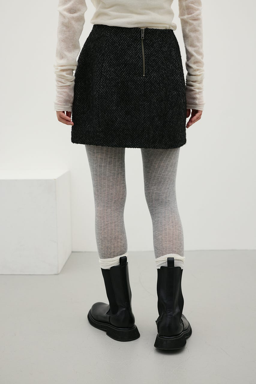 ヘリンボーンミニスカート BLK M