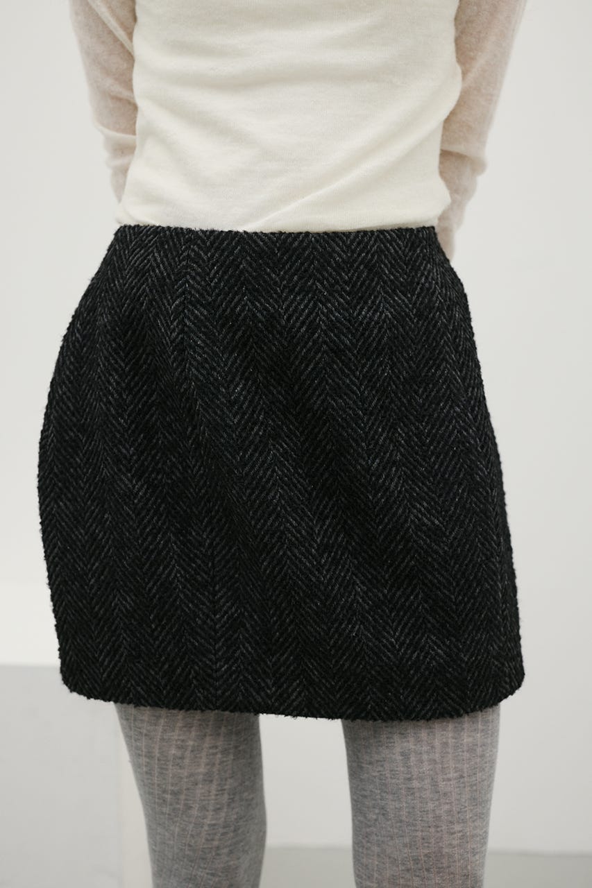 ヘリンボーンミニスカート BLK M