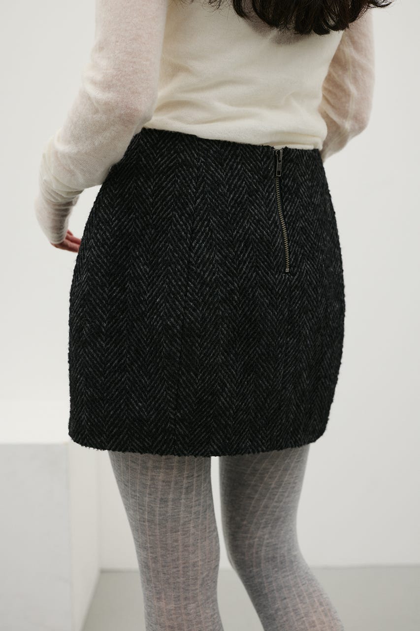 ヘリンボーンミニスカート BLK M
