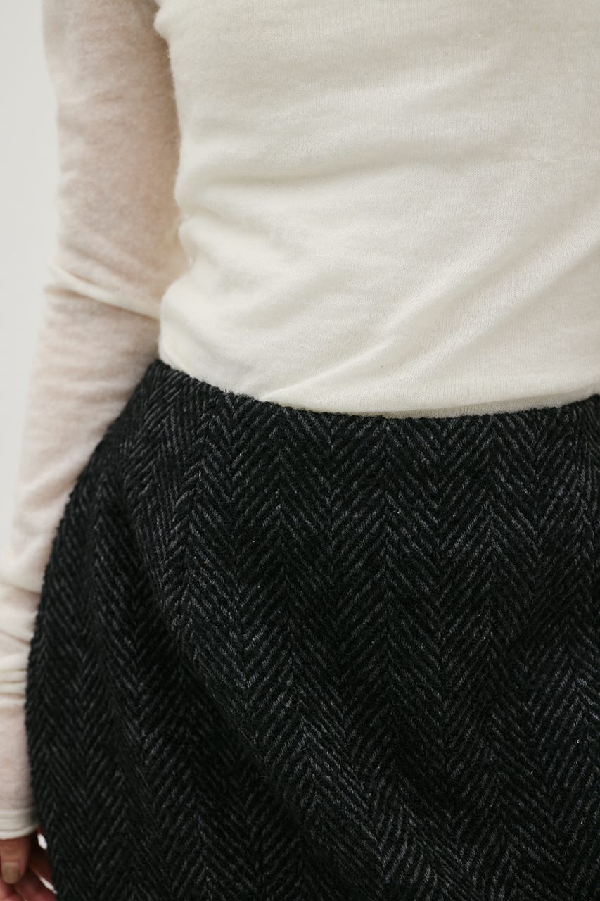 ヘリンボーンミニスカート BLK M