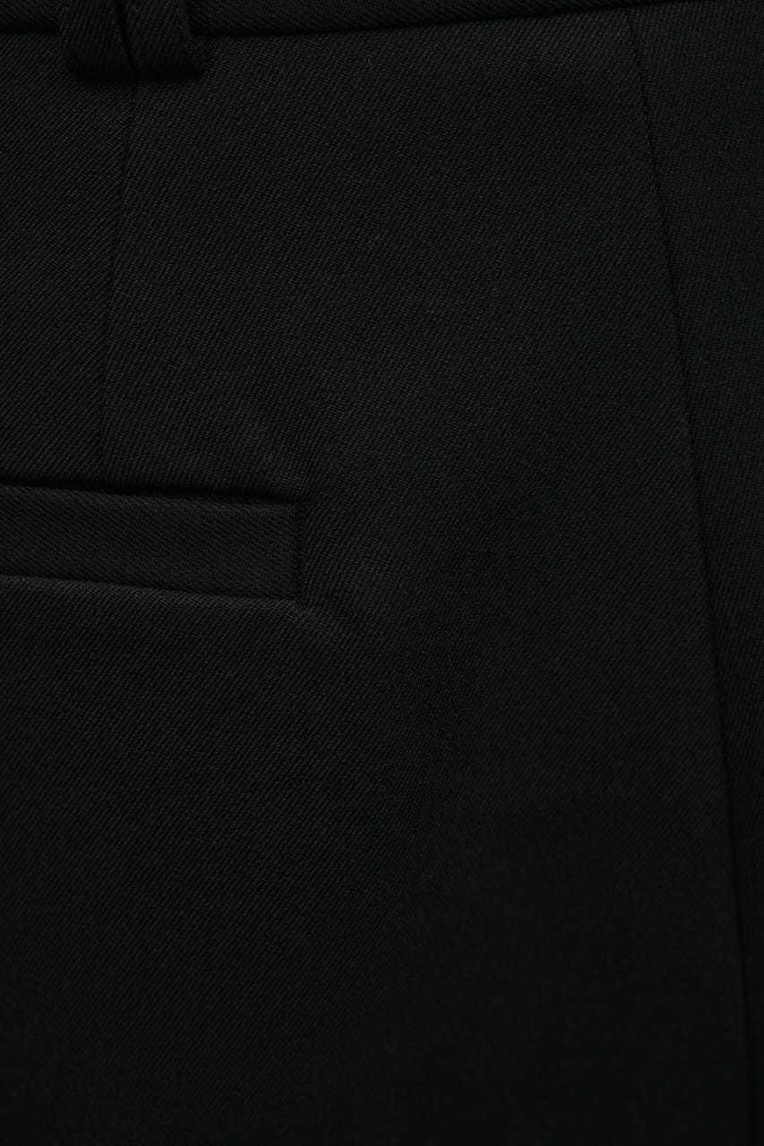 タックワイドパンツ BLK S