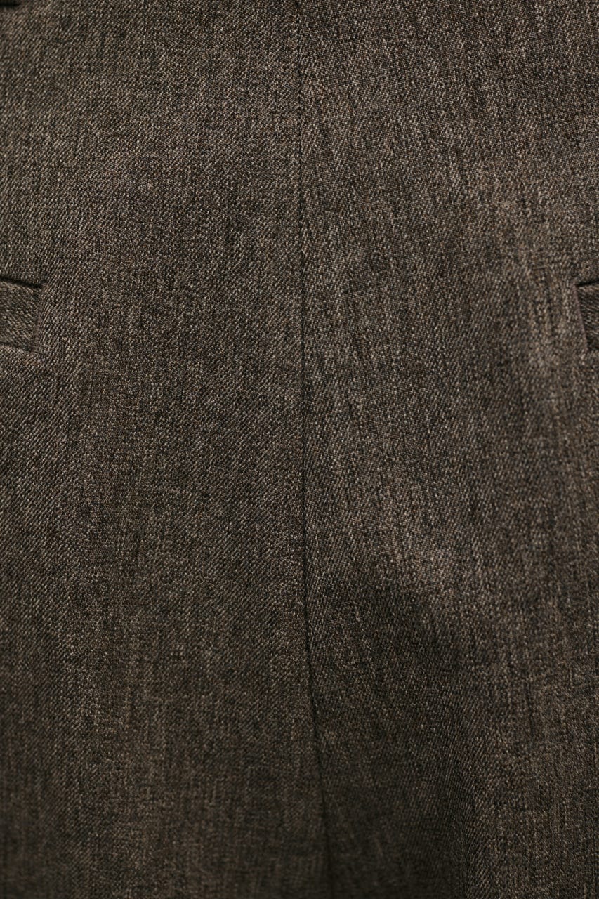 タックワイドパンツ BRN S