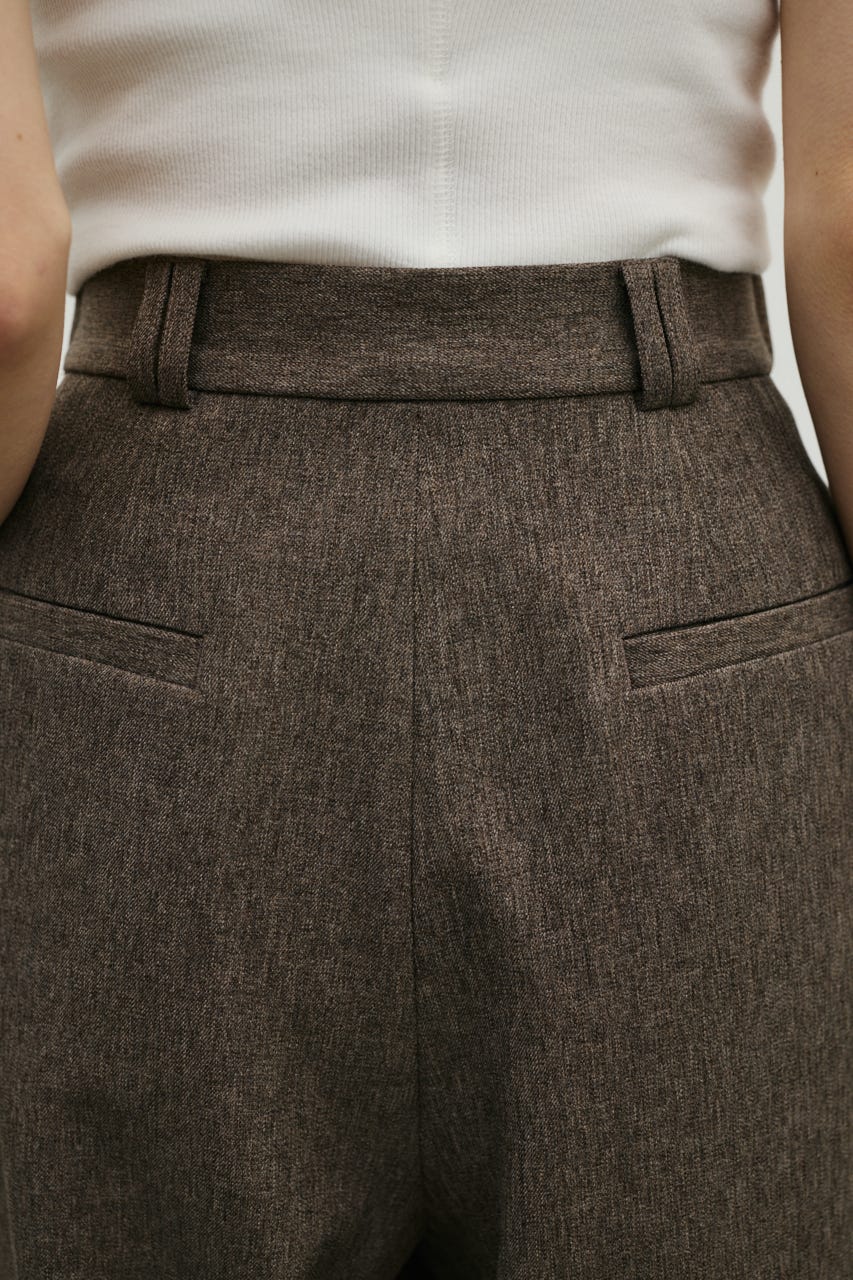 タックワイドパンツ BRN S