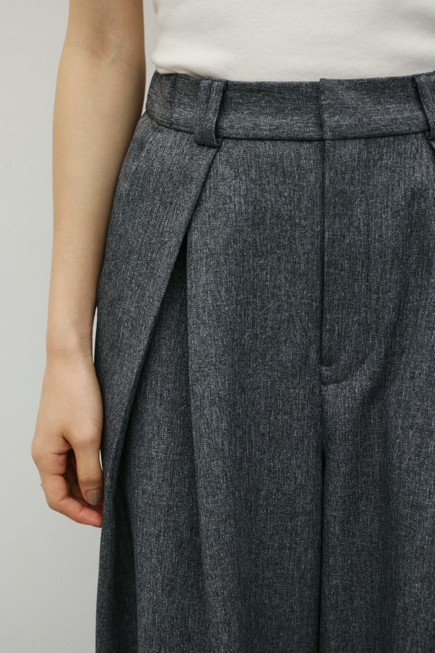 タックワイドパンツ GRY S