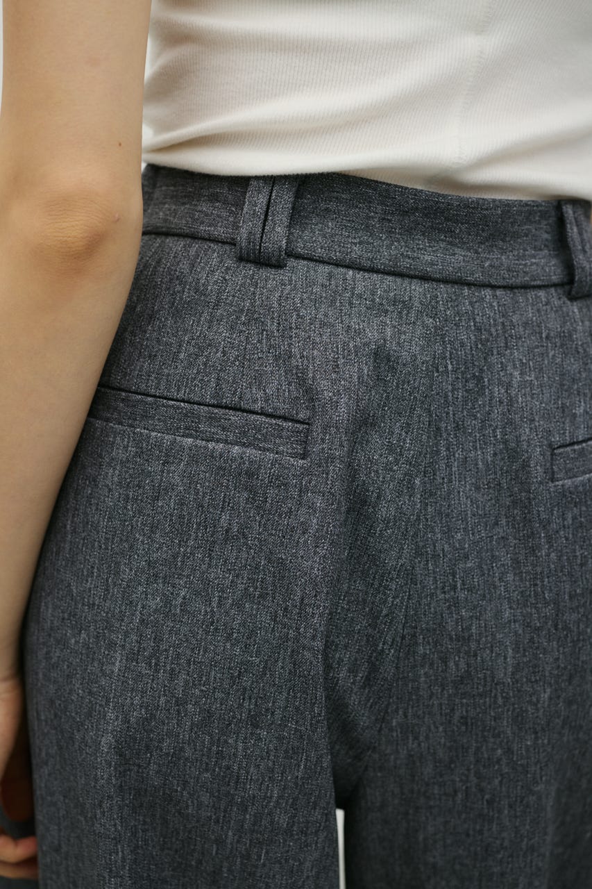 タックワイドパンツ GRY S