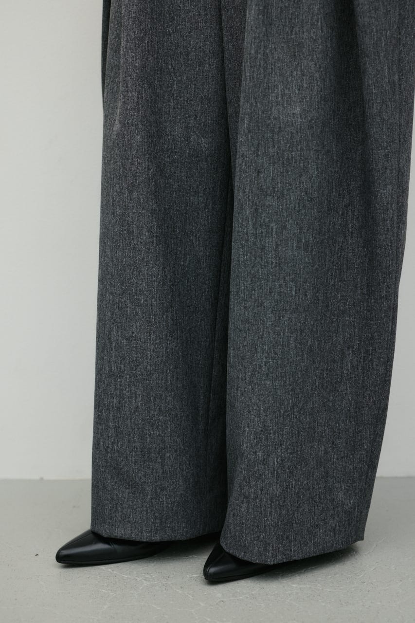 タックワイドパンツ GRY S