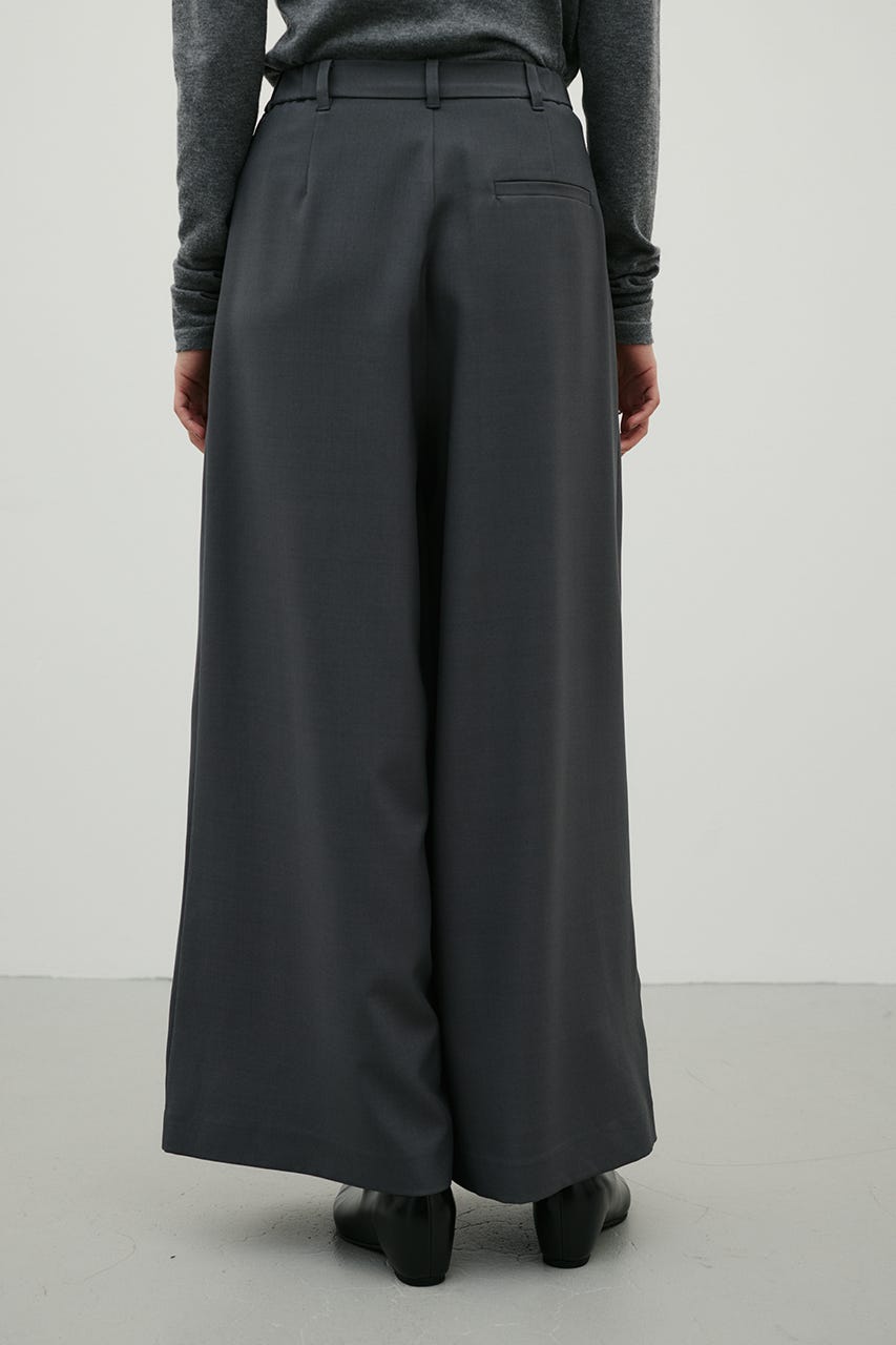 ダブルウエストラップワイドパンツ GRY M
