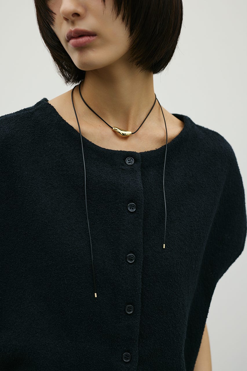 2WAYブークレーニットトップ BLK FREE