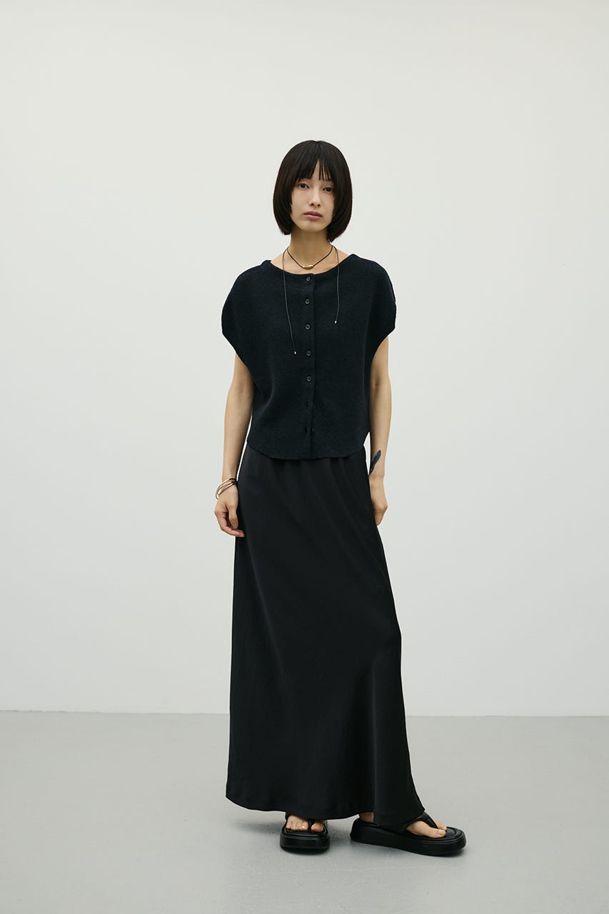 2WAYブークレーニットトップ BLK FREE