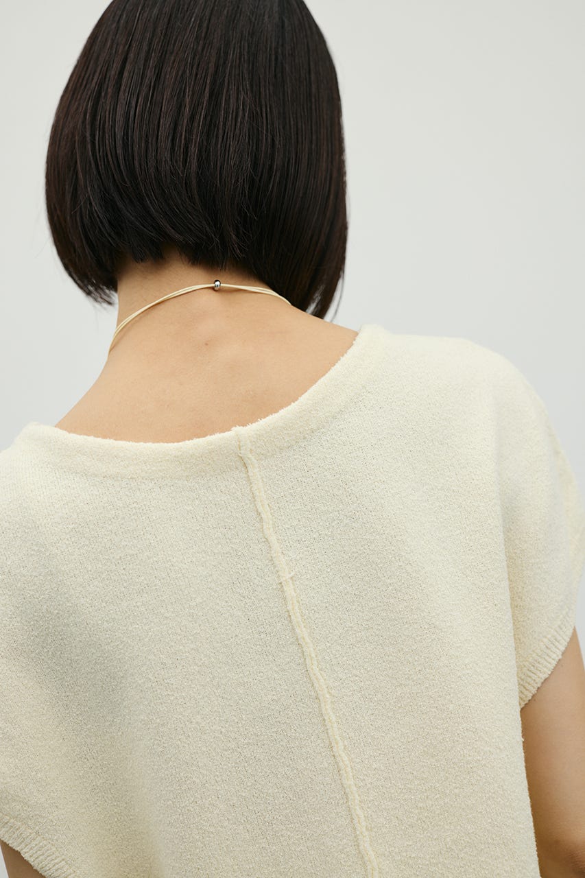 2WAYブークレーニットトップ WHT FREE