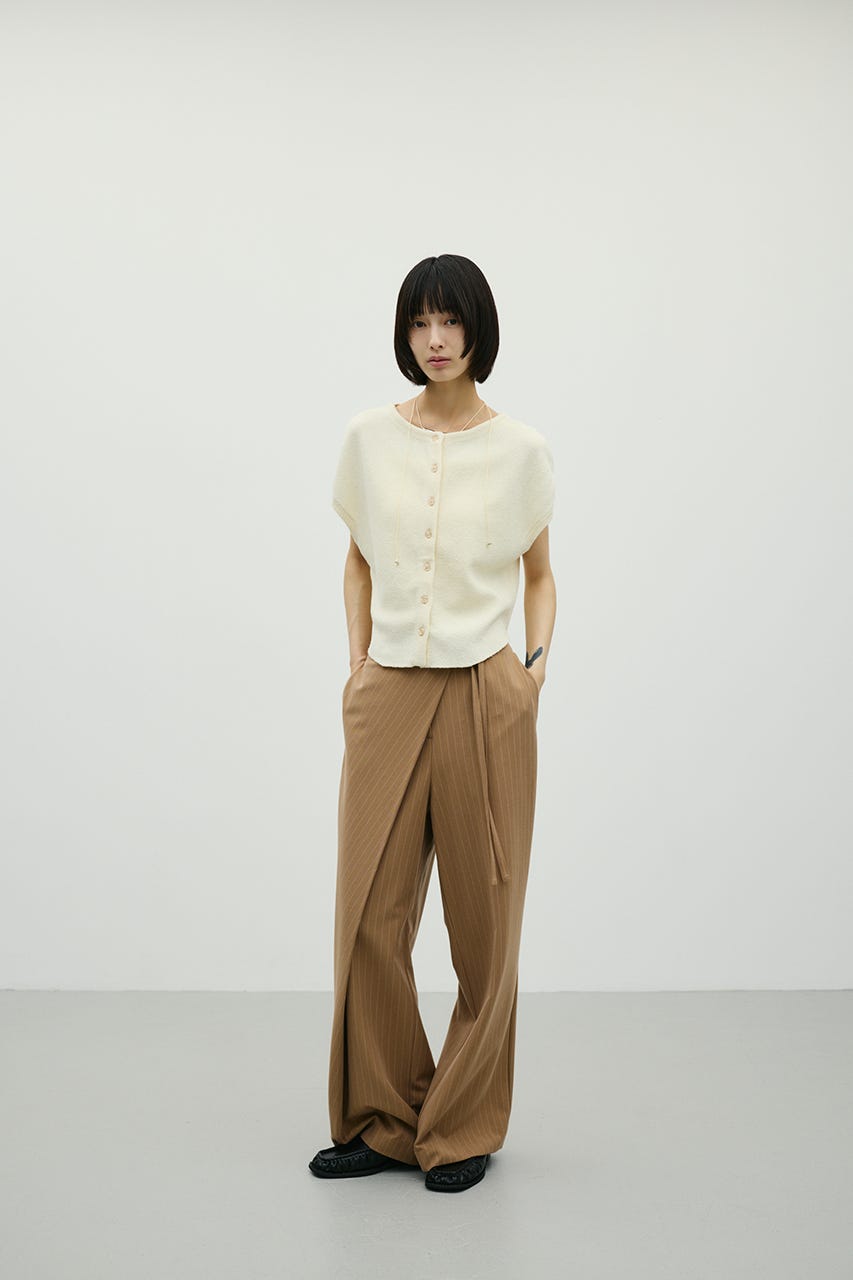 2WAYブークレーニットトップ WHT FREE