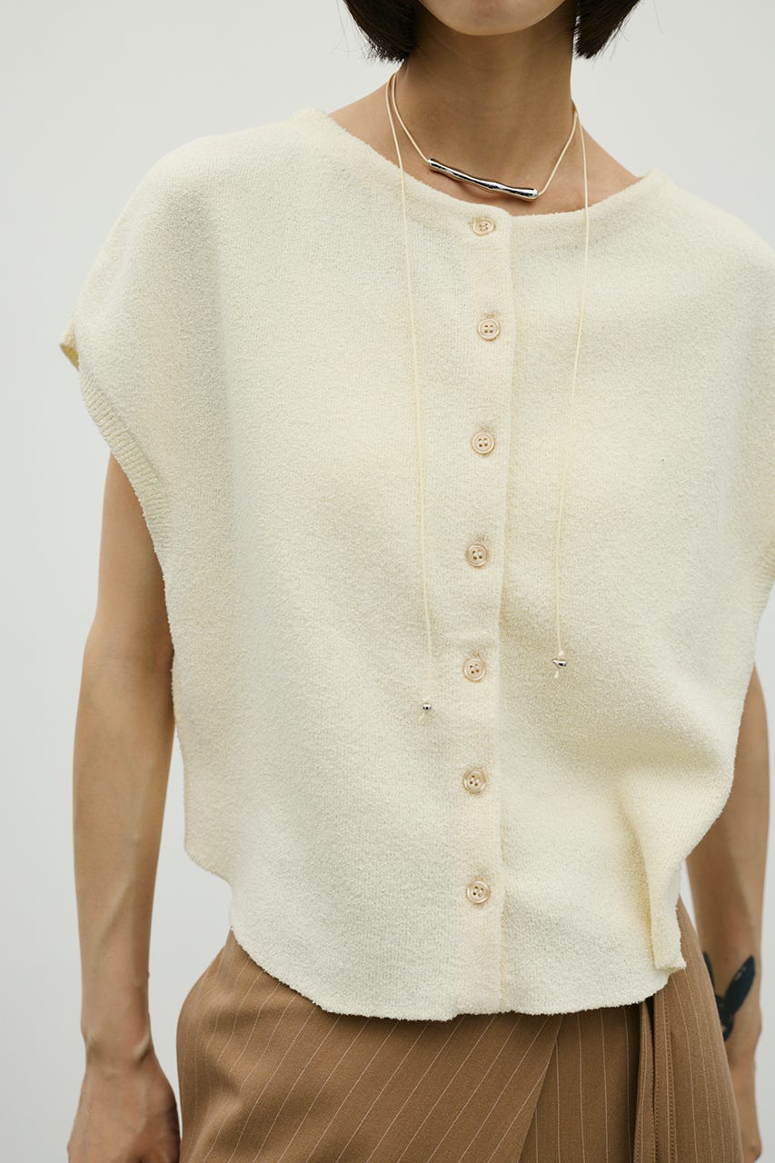 2WAYブークレーニットトップ WHT FREE