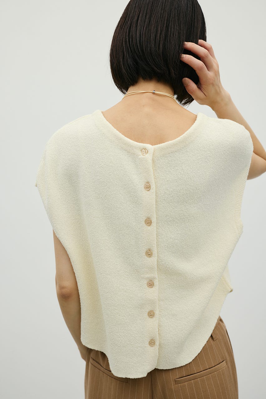2WAYブークレーニットトップ WHT FREE